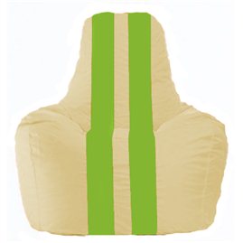 Кресло-мешок Спортинг светло-бежевый - салатовый С1.1-141