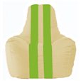 Кресло-мешок Спортинг светло-бежевый - салатовый С1.1-141