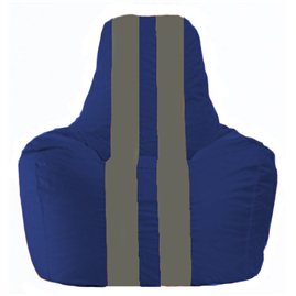 Кресло-мешок Спортинг синий - серый С1.1-139
