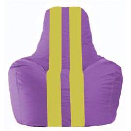 Кресло-мешок Спортинг сиреневый - жёлтый С1.1-100