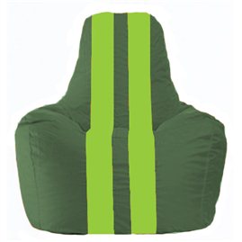 Кресло-мешок Спортинг тёмно-зелёный - салатовый С1.1-63