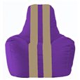 Кресло-мешок Спортинг фиолетовый - бежевый С1.1-70