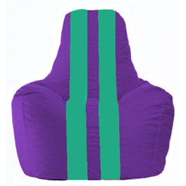 Кресло-мешок Спортинг фиолетовый - бирюзовый С1.1-75