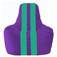Кресло-мешок Спортинг фиолетовый - бирюзовый С1.1-75