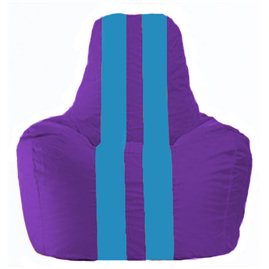 Кресло-мешок Спортинг фиолетовый - голубой С1.1-74