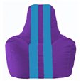 Кресло-мешок Спортинг фиолетовый - голубой С1.1-74