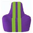 Кресло-мешок Спортинг фиолетовый - салатовый С1.1-31