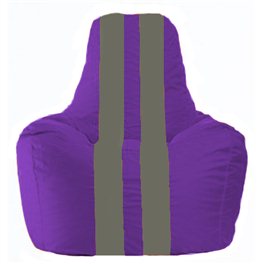 Кресло-мешок Спортинг фиолетовый - тёмно-серый С1.1-69