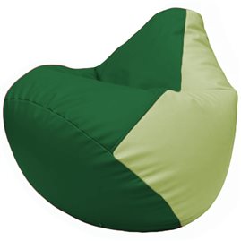 Кресло-мешок Груша Г2.3-0104 зелёный, светло-салатовый