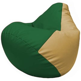 Кресло-мешок Груша Г2.3-0113 зелёный, бежевый