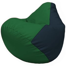 Кресло-мешок Груша Г2.3-0115 зелёный, синий