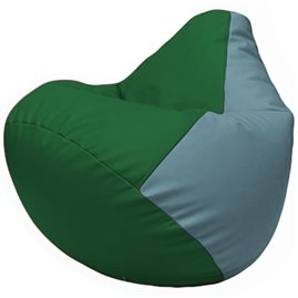 Кресло-мешок Груша Г2.3-0136 зелёный, голубой