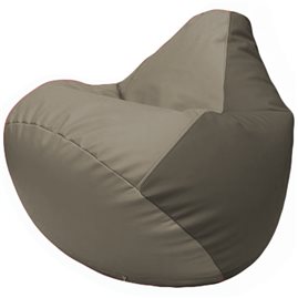 Кресло-мешок Груша Г2.3-0217 светло-серый, серый