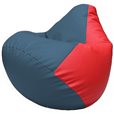 Кресло-мешок Груша Г2.3-0309 синий, красный