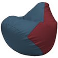 Кресло-мешок Груша Г2.3-0321 синий, бордовый
