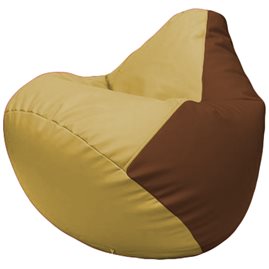 Кресло-мешок Груша Г2.3-0807 охра, коричневый
