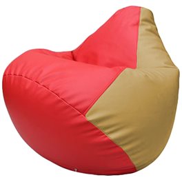 Кресло-мешок Груша Г2.3-0913 красный, бежевый