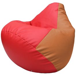 Кресло-мешок Груша Г2.3-0920 красный оранжевый
