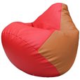 Кресло-мешок Груша Г2.3-0920 красный оранжевый