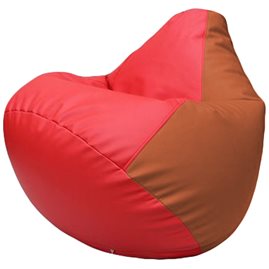 Кресло-мешок Груша Г2.3-0923 красный, оранжевый
