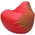Кресло-мешок Груша Г2.3-0923 красный, оранжевый