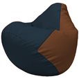 Кресло-мешок Груша Г2.3-1507 синий, коричневый