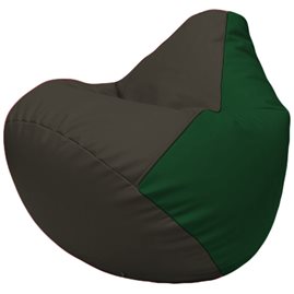 Кресло-мешок Груша Г2.3-1601 чёрный, зелёный