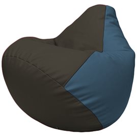 Кресло-мешок Груша Г2.3-1603 чёрный, синий