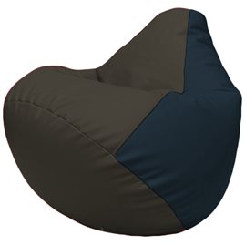 Кресло-мешок Груша Г2.3-1615 чёрный, синий