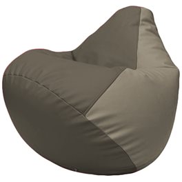 Кресло-мешок Груша Г2.3-1702 серый, светло-серый