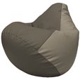 Кресло-мешок Груша Г2.3-1702 серый, светло-серый