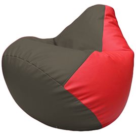 Кресло-мешок Груша Г2.3-1709 серый, красный