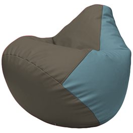 Кресло-мешок Груша Г2.3-1736 серый, голубой