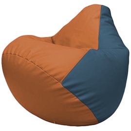 Кресло-мешок Груша Г2.3-2003 оранжевый, синий
