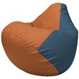 Кресло-мешок Груша Г2.3-2003 оранжевый, синий
