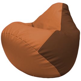 Кресло-мешок Груша Г2.3-2007 оранжевый, коричневый
