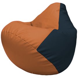 Кресло-мешок Груша Г2.3-2015 оранжевый, синий