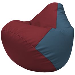 Кресло-мешок Груша Г2.3-2103 бордовый, синий
