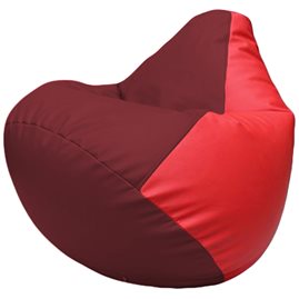 Кресло-мешок Груша Г2.3-2109 бордовый, красный