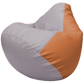 Кресло-мешок Груша Г2.3-2520 сиреневый, оранжевый