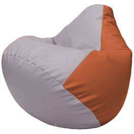 Кресло-мешок Груша Г2.3-2523 сиреневый, оранжевый
