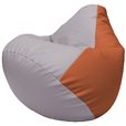 Кресло-мешок Груша Г2.3-2523 сиреневый, оранжевый