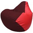 Кресло-мешок Груша Г2.3-3209 бордовый, красный