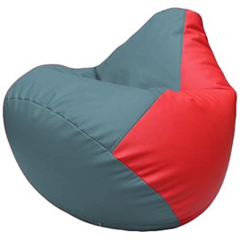 Кресло-мешок Груша Г2.3-3609 голубой, красный
