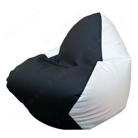 Бескаркасное кресло-мешок RELAX чёрно-белое