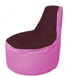 Живое кресло-мешокТрон Т1.1-0103(бордовый-розовый)