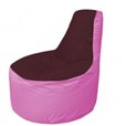 Живое кресло-мешокТрон Т1.1-0103(бордовый-розовый)