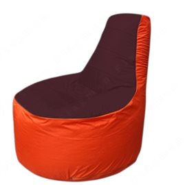 Живое кресло-мешокТрон Т1.1-0105(бордовый-оранжевый)