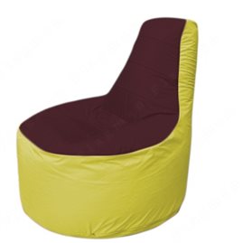 Живое кресло-мешокТрон Т1.1-0106(бордовый-желтый)