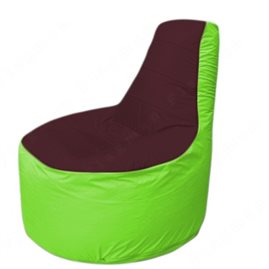 Живое кресло-мешокТрон Т1.1-0107(бордовый-салатовый)